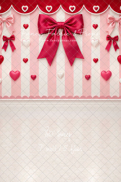 Bow Tied Valentine Wall - With Sweep Option