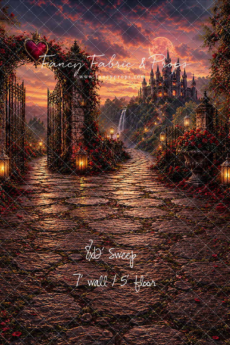 Crimson Moonlit Castle - With Sweep Option