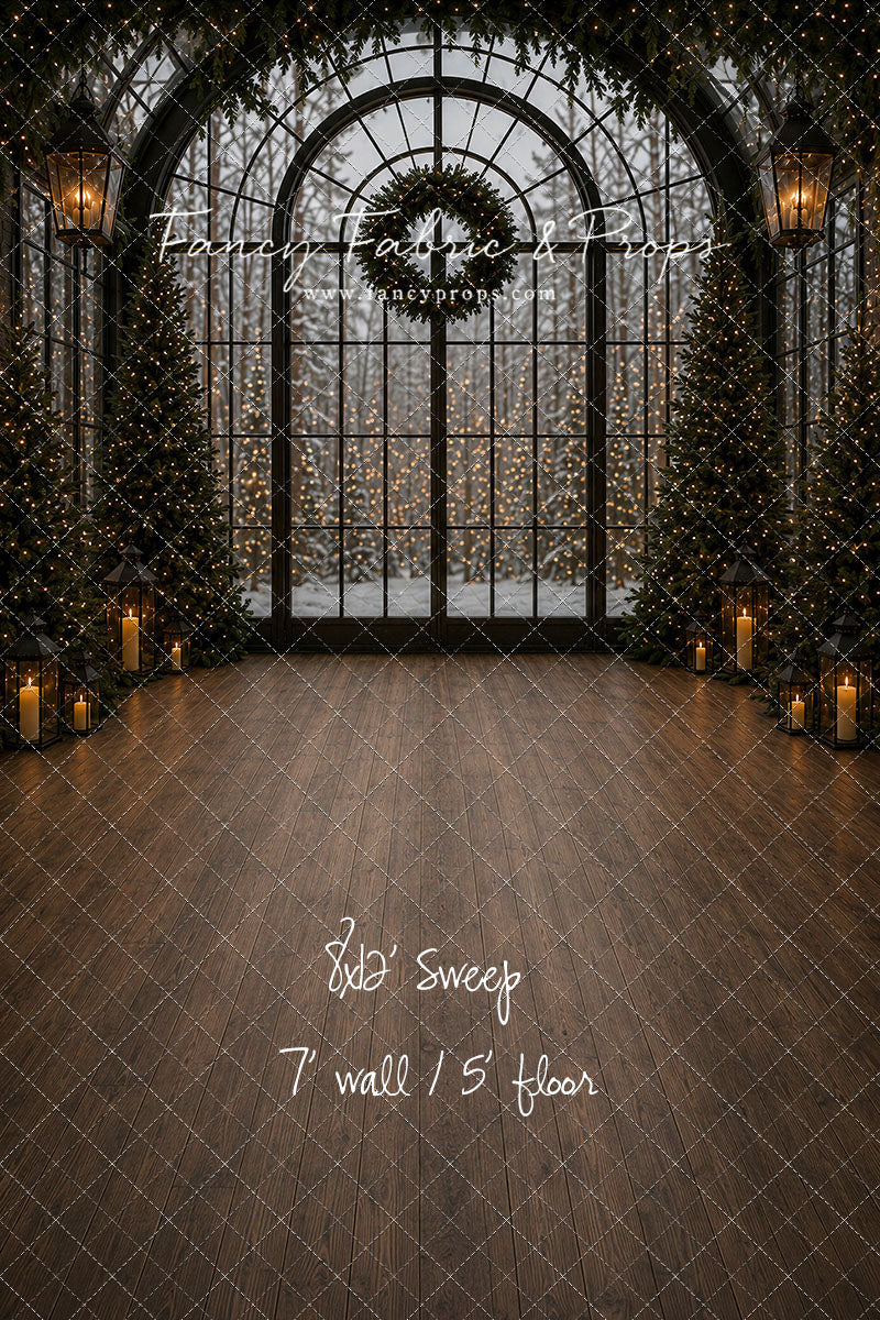 Evening Christmas Window - with Sweep Option