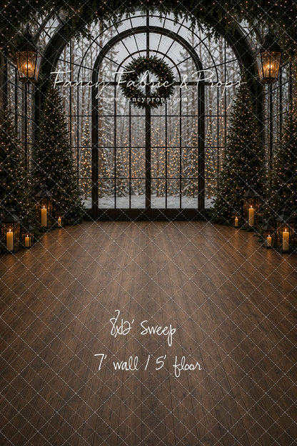 Evening Christmas Window - with Sweep Option