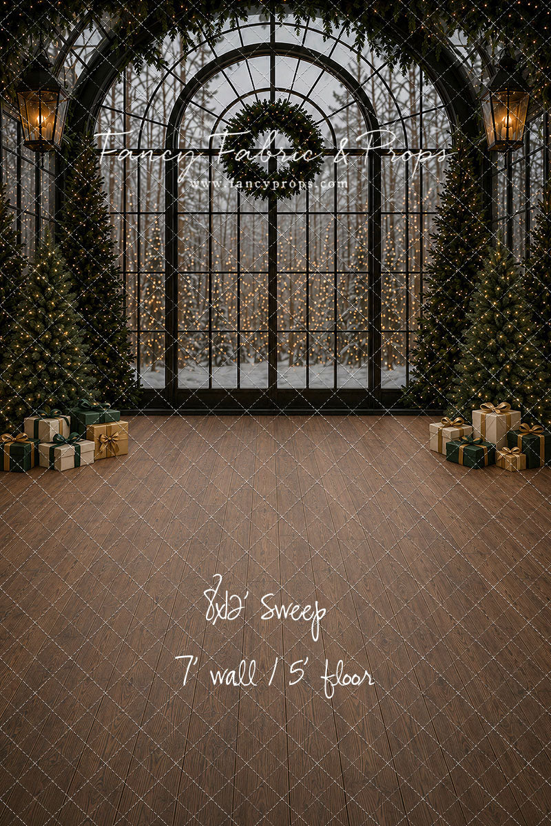 Moody Holiday Window View - with Sweep Option