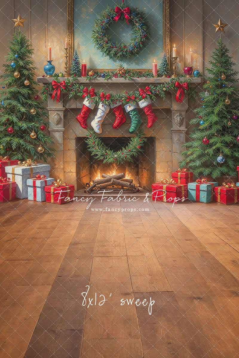 Antique Holiday Mantle - with Sweep Option