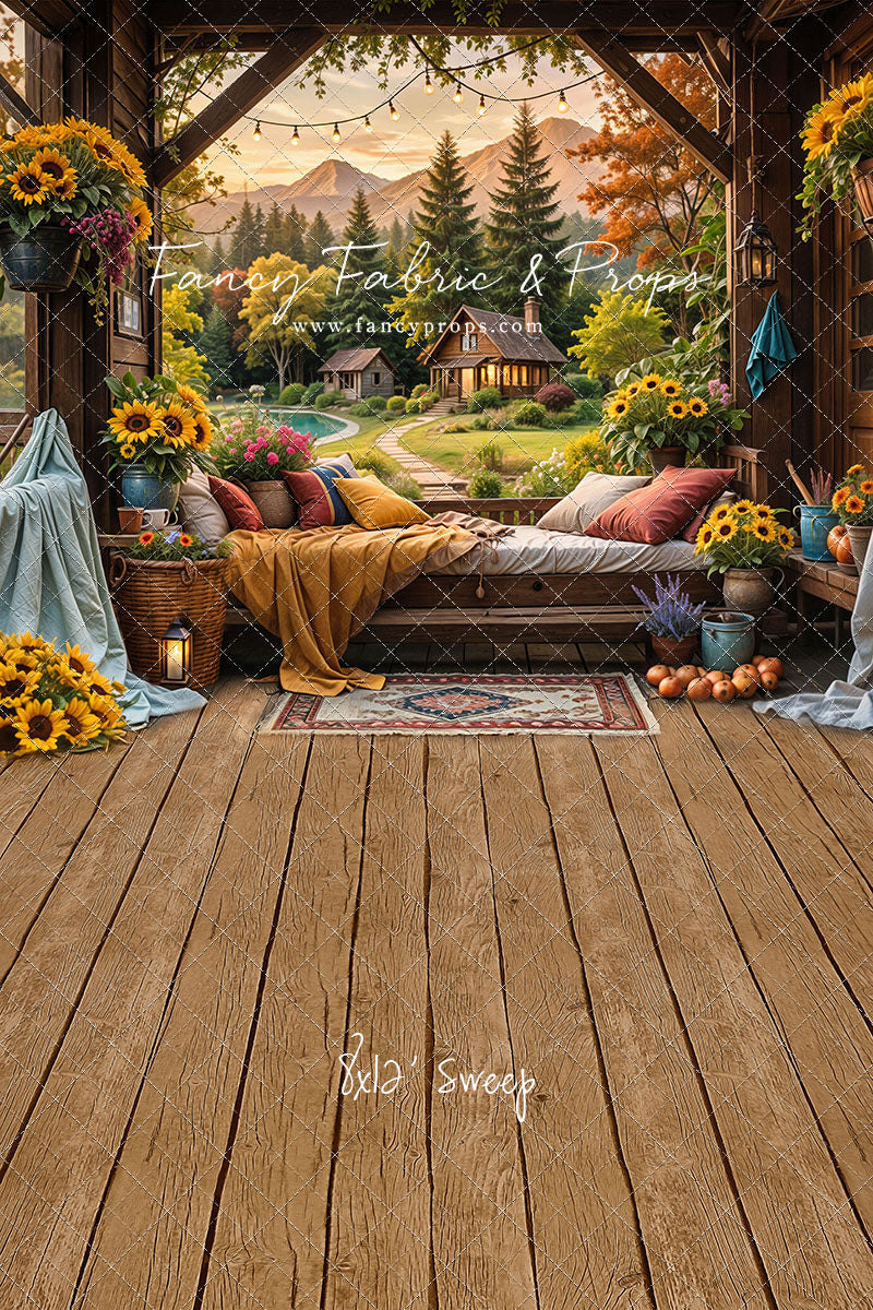 Autumn Sunflower Hideaway - With Sweep Option