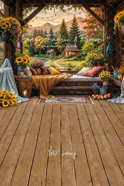Autumn Sunflower Hideaway - With Sweep Option