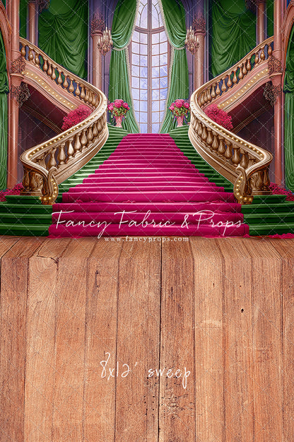 Ballroom Royal Staircase - Green - With Sweep Option