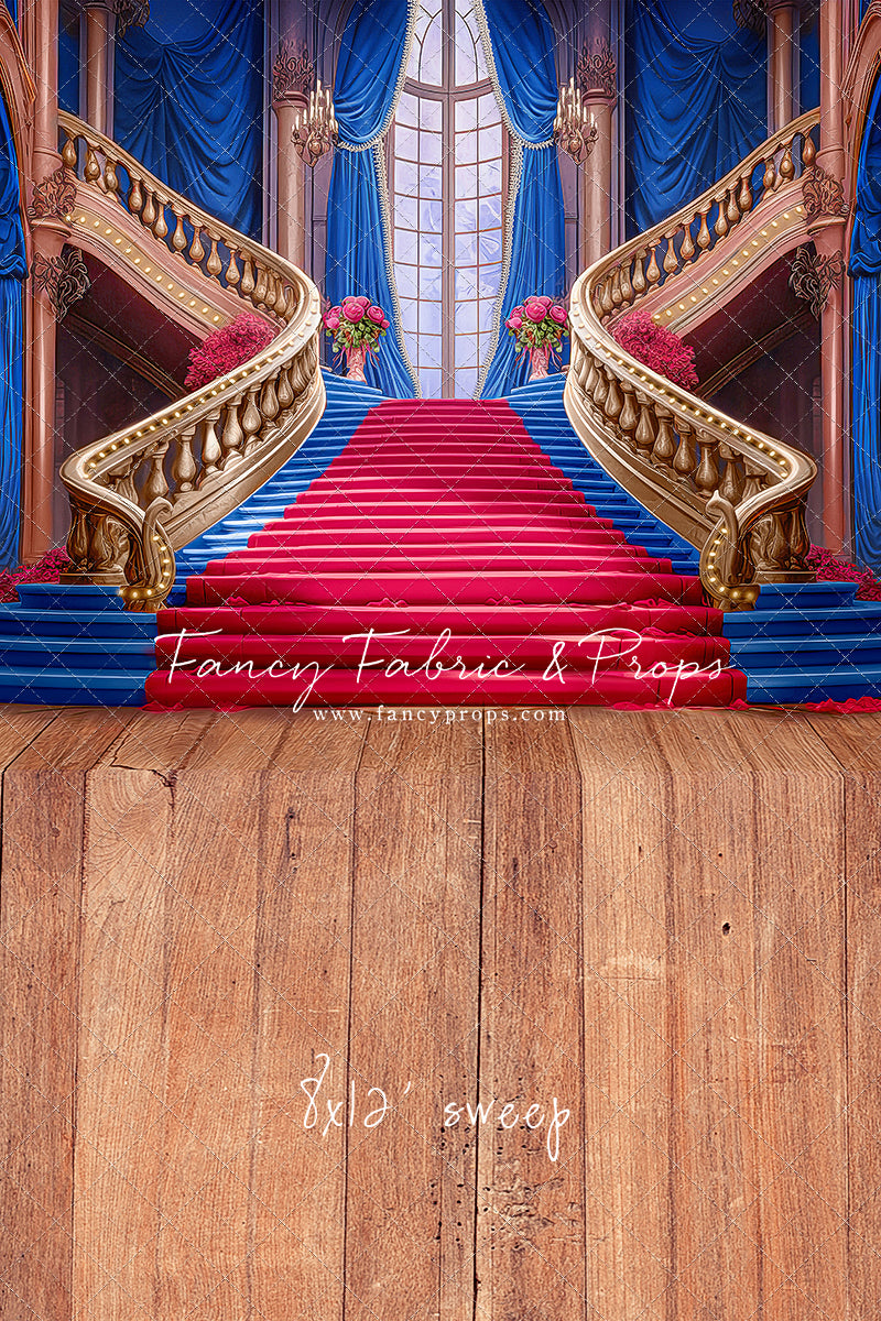 Ballroom Royal Staircase - Royal & Red - With Sweep Option