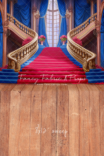 Ballroom Royal Staircase - Royal & Red - With Sweep Option