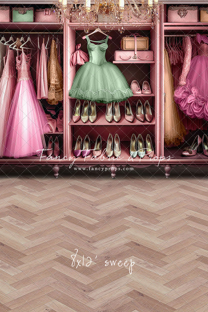 Barbie's Fabulous Wardrobe - Green Dress Option - With Sweep Option