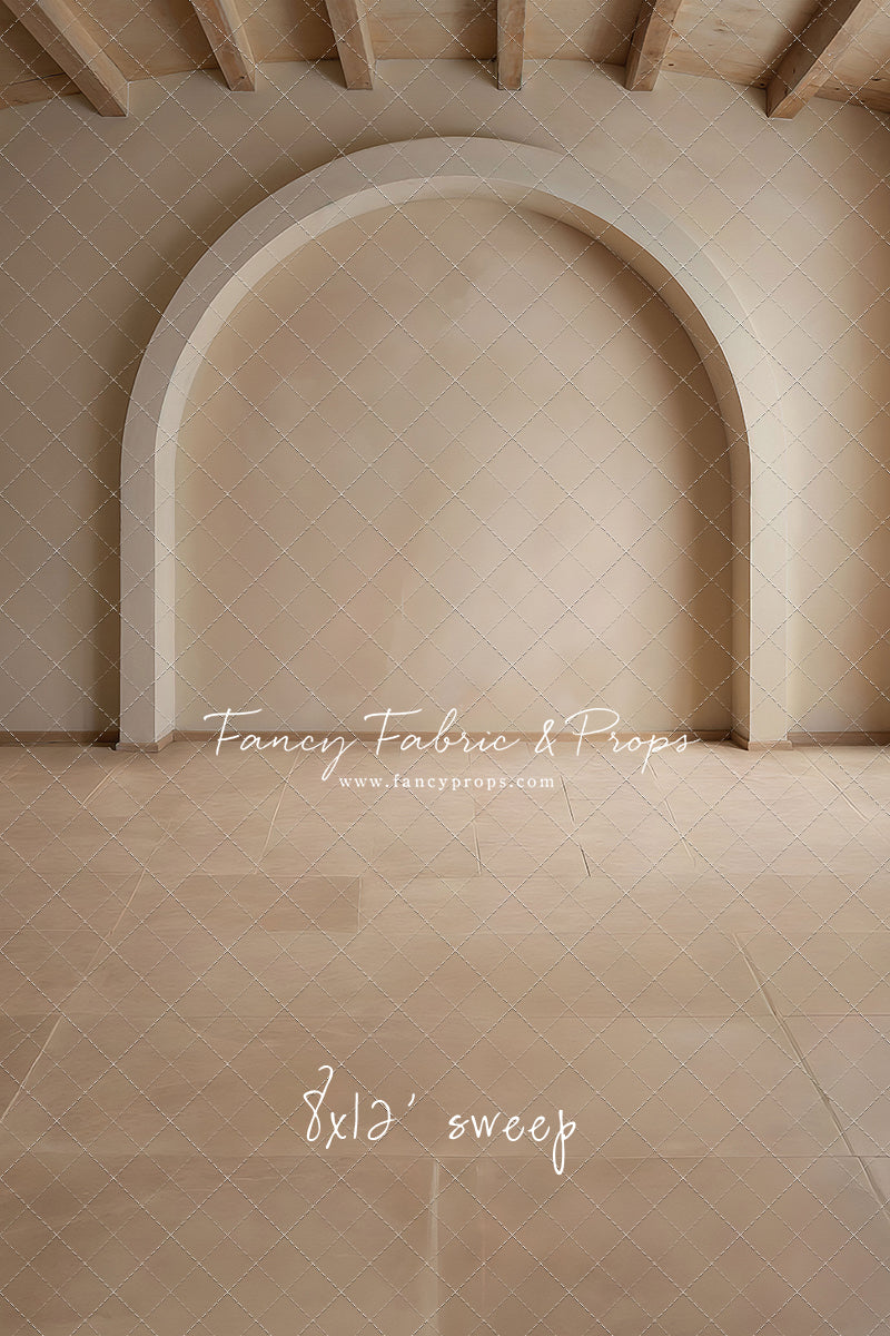Beige Elegant Arch - Tile Floor - With Sweep Option