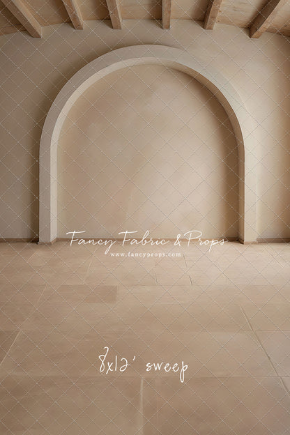 Beige Elegant Arch - Tile Floor - With Sweep Option