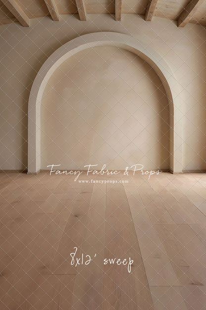 Beige Elegant Arch - Wood Floor - With Sweep Option