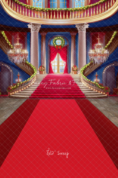 Belle's Royal Staircase -With Lights- Red Carpet - With Sweep Option