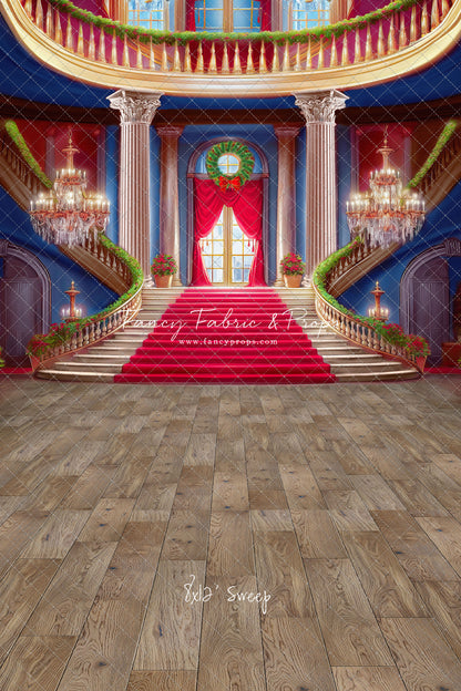 Belle's Royal Staircase -Wood Floor - With Sweep Option