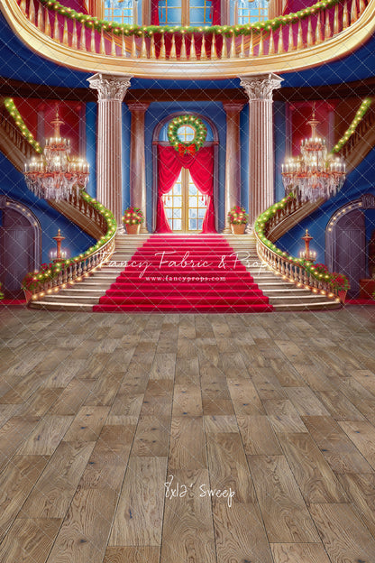Belle's Royal Staircase -Wood Floor with Lights - With Sweep Option