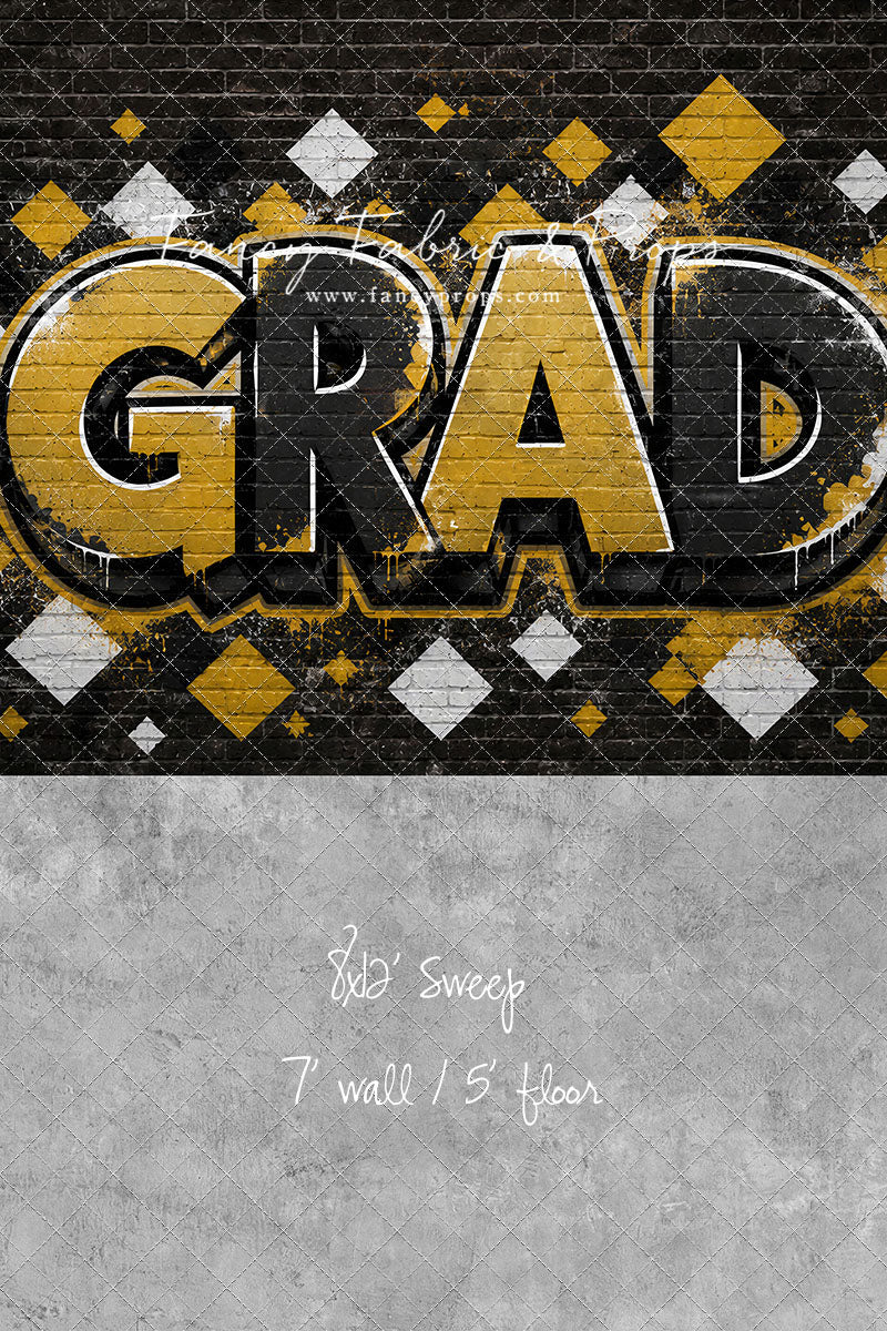 Black & Gold Grad - With Sweep Option