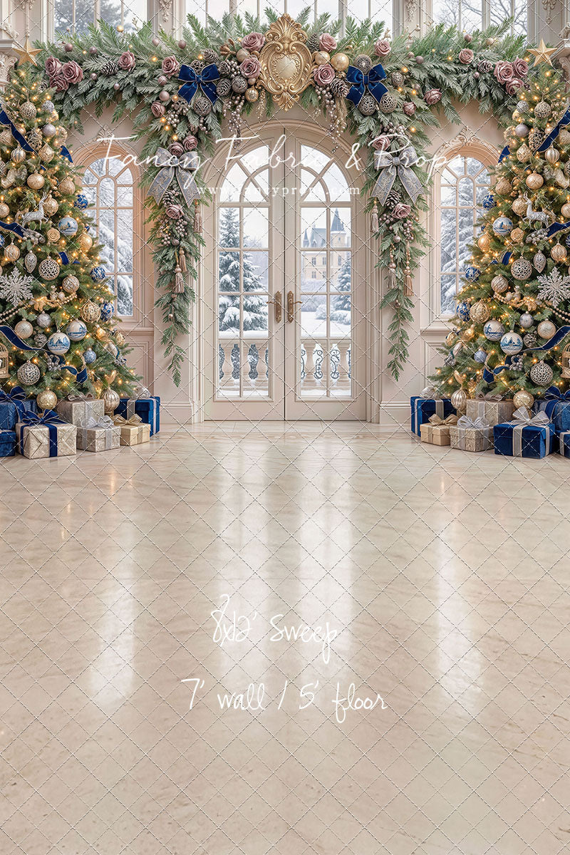 Blue Christmas Foyer - with Sweep Option