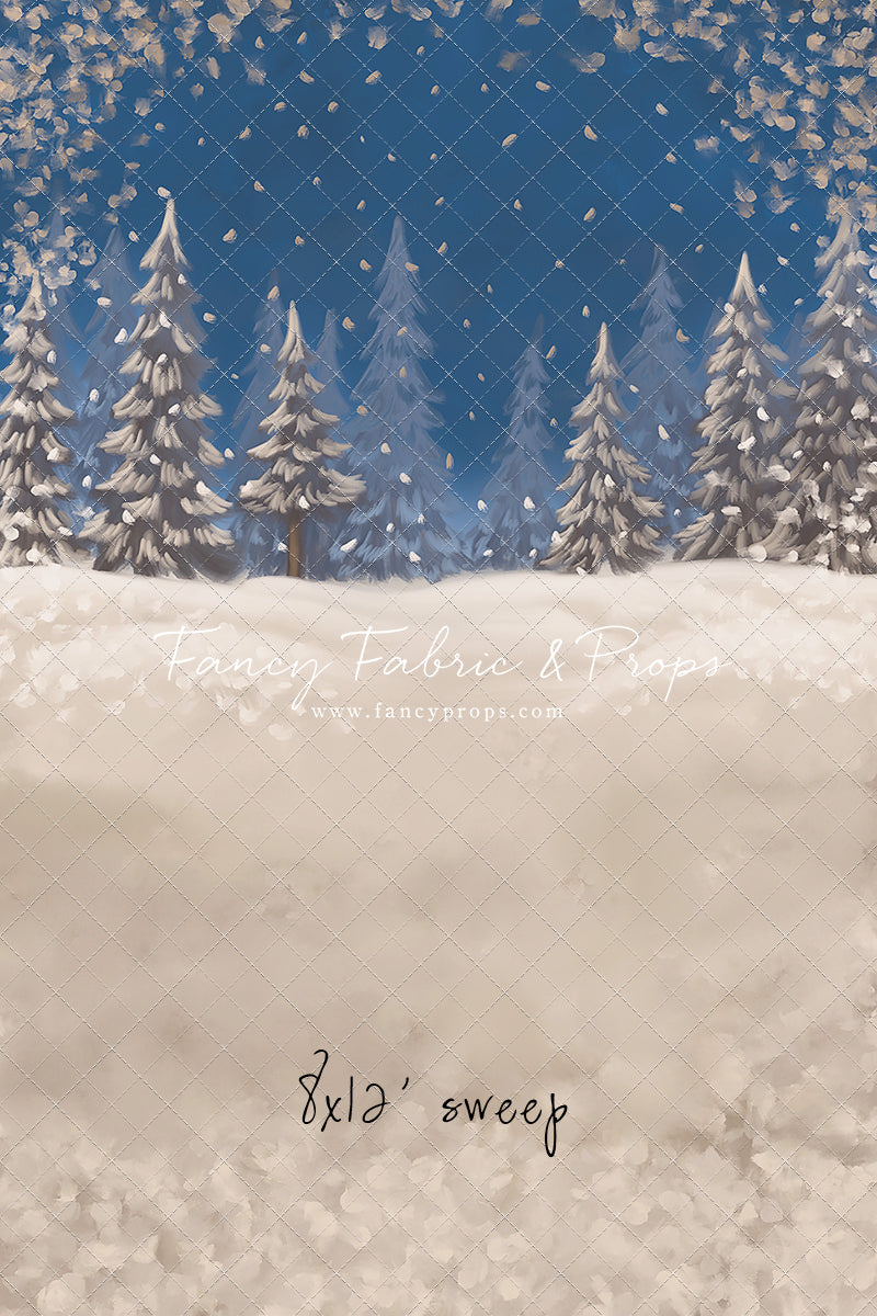 Blue Snowy Sky - with Sweep Option