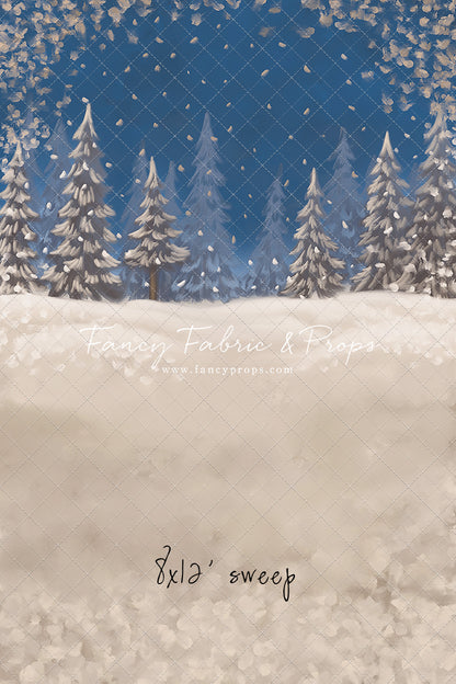 Blue Snowy Sky - with Sweep Option