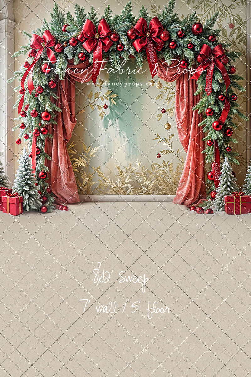 Bowtied Vintage Christmas - with Sweep Option