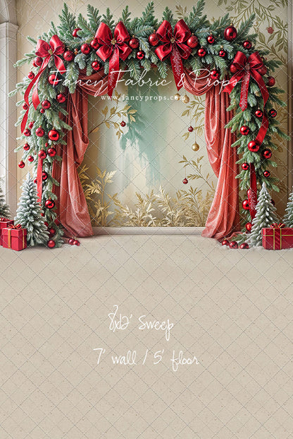 Bowtied Vintage Christmas - with Sweep Option