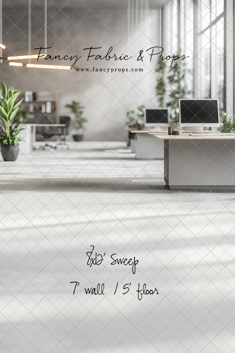 Bright & Modern Workspace - With Sweep Option