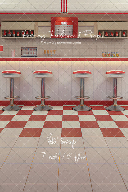 Cherry Cream Diner - With Sweep Option