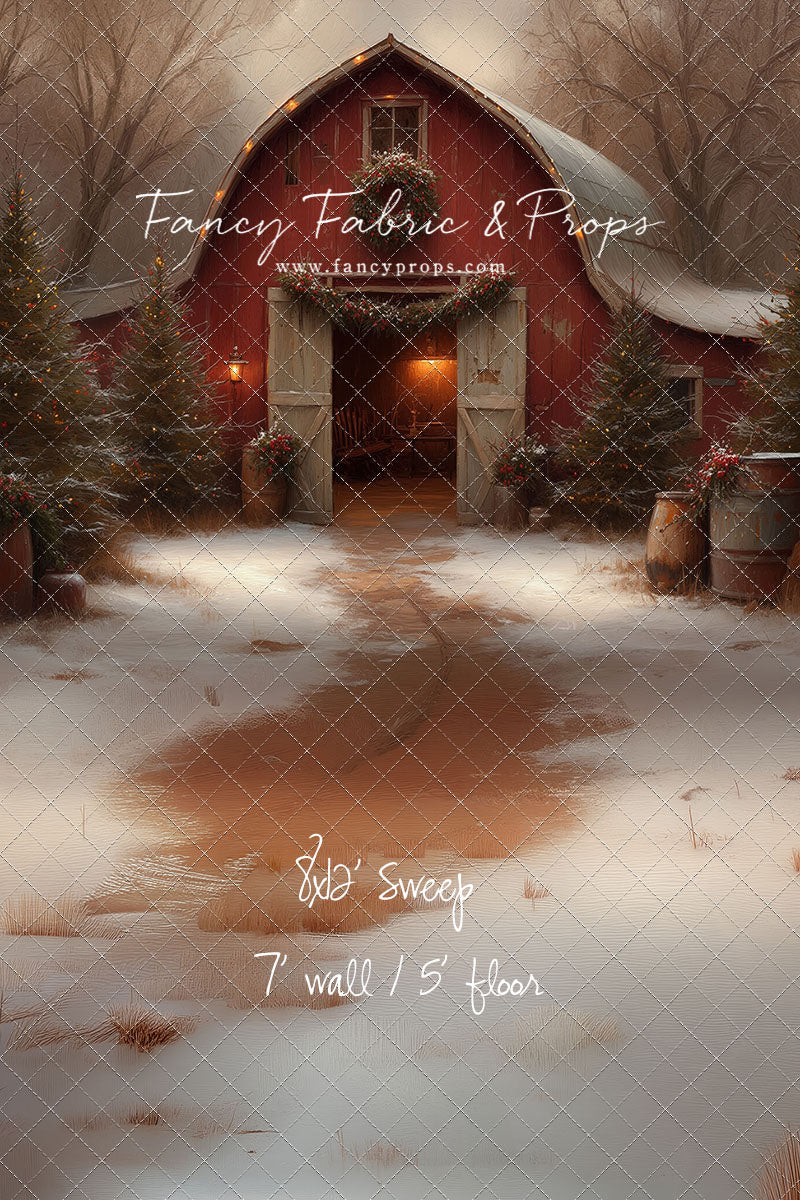 Christmas Barn Glow - with Sweep Option
