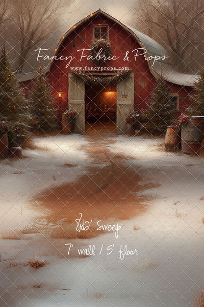 Christmas Barn Glow - with Sweep Option