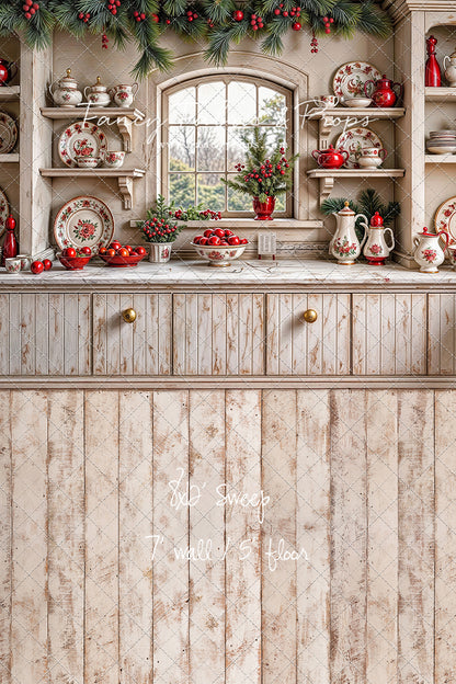 Christmas China Cabinet - With Sweep Option