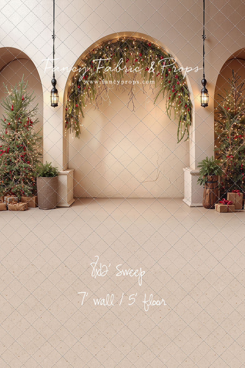 Christmas Courtyard Arch - With Sweep Option