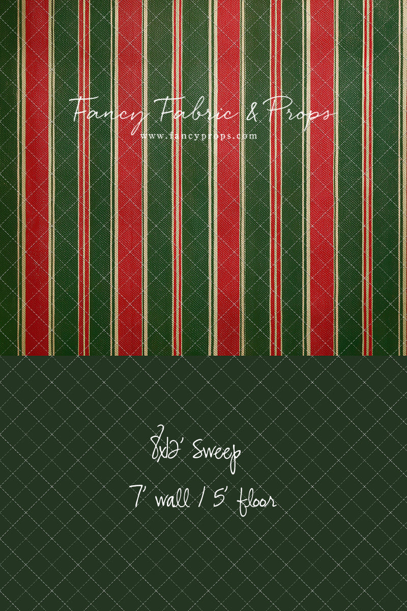 Classic Christmas Stripe - With Sweep Option