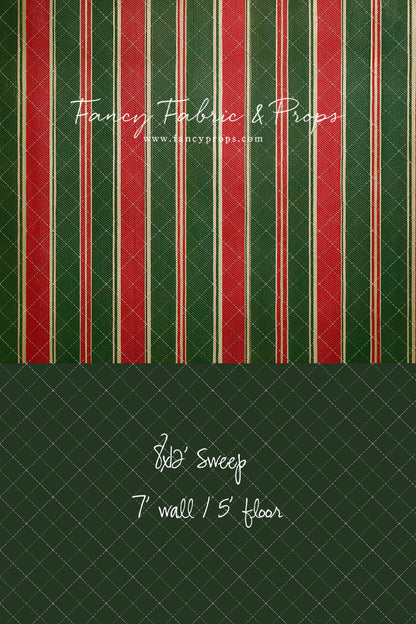 Classic Christmas Stripe - With Sweep Option