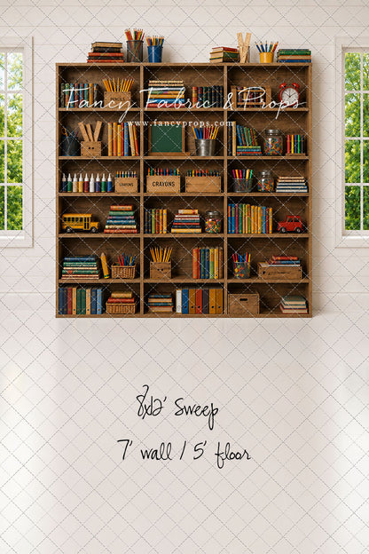Classic Classroom Bookshelf - With Sweep Option