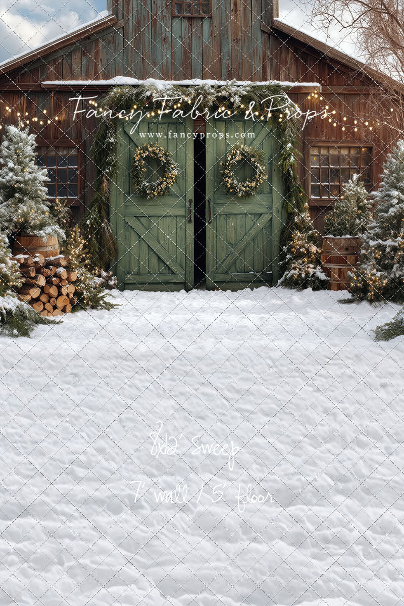 Cozy Christmas Barn - with Sweep Option