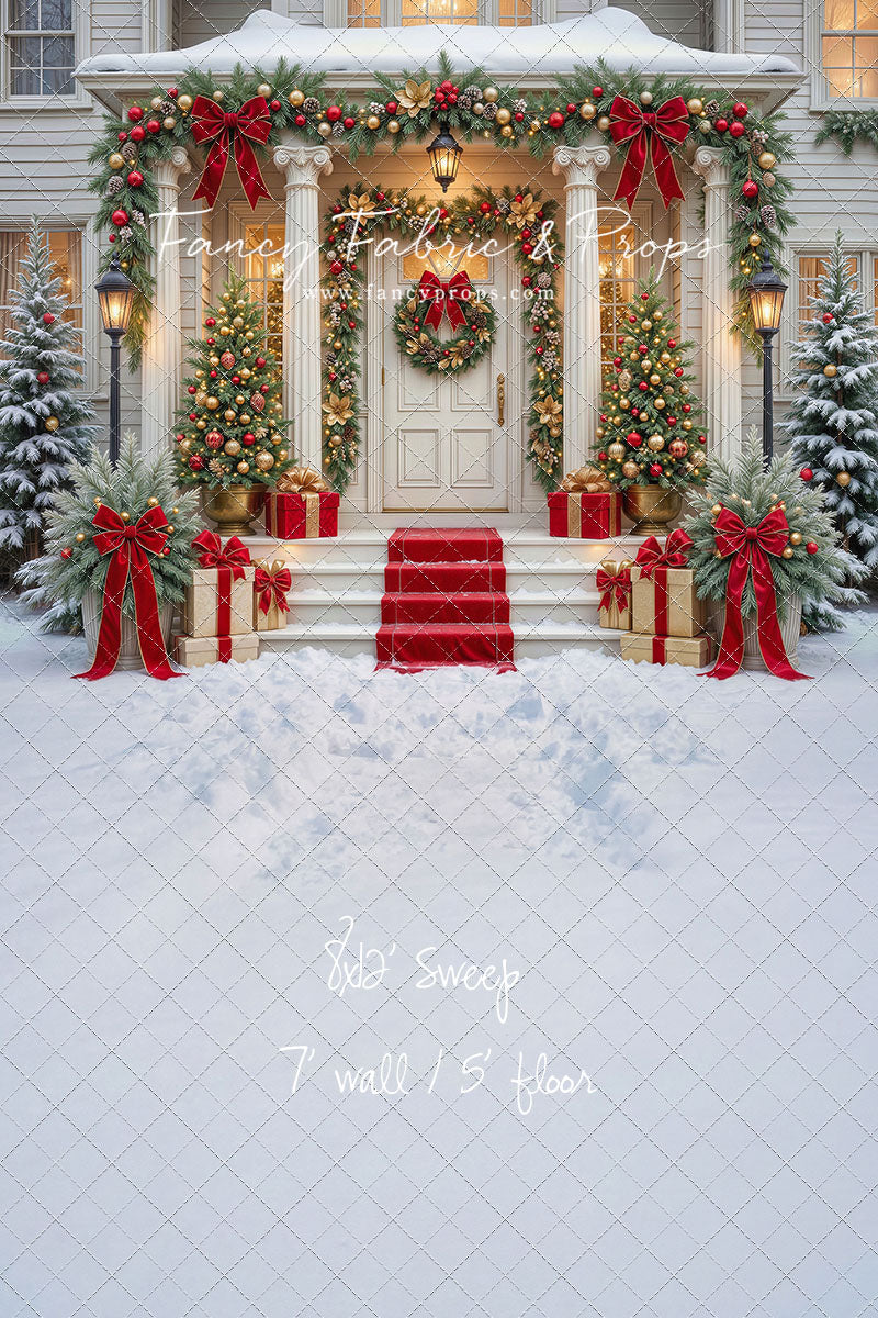Cozy Christmas Entry - With Sweep Option