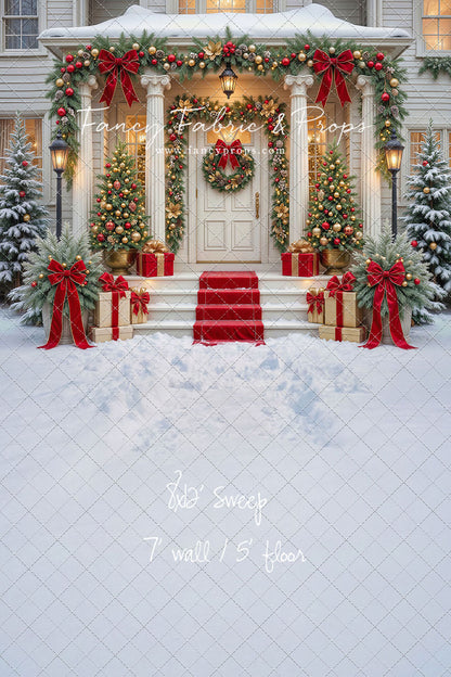Cozy Christmas Entry - With Sweep Option