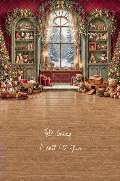 Darling Damask Christmas - with Sweep Option