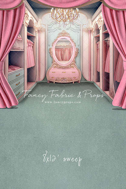 Elegant Armoire - Sage Floor Option - With Sweep Option