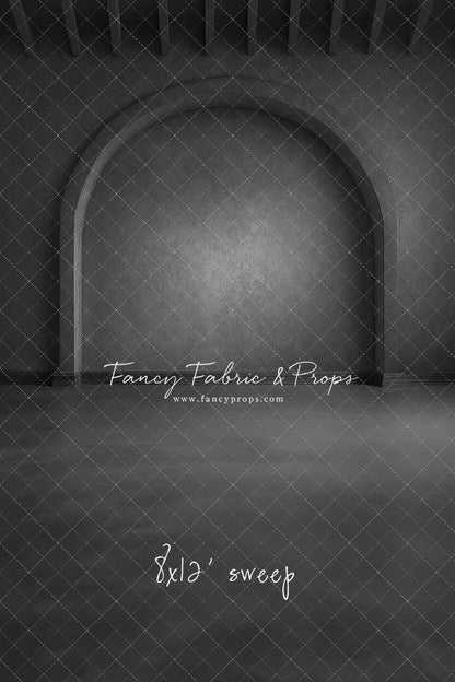 Elegant Charcoal Alcove - Solid Floor - With Sweep Option