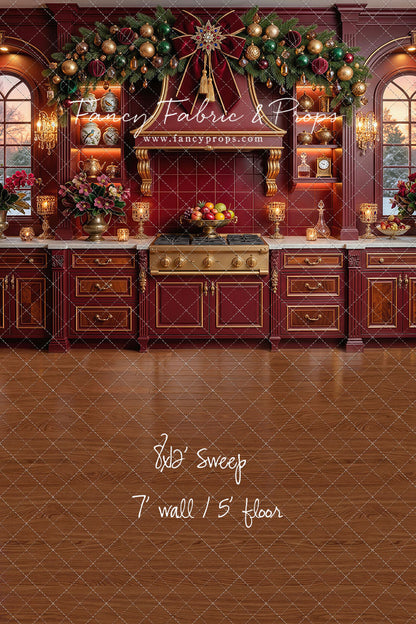 Elegant Scarlet Kitchen - With Sweep Option