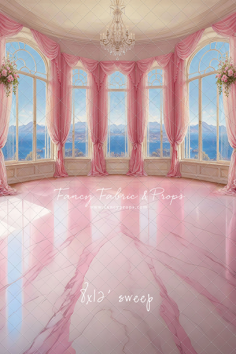 Elegant Summertime Mountain View - Marble Floor - With Sweep Option