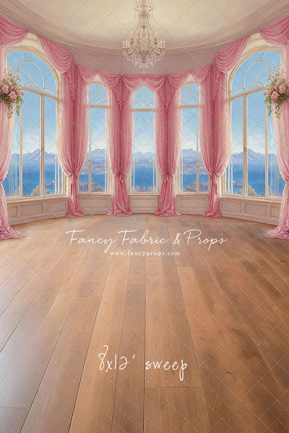 Elegant Summertime Mountain View - Wood Floor - With Sweep Option