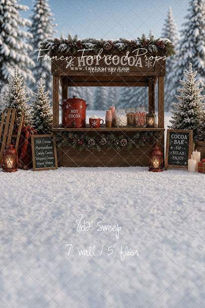 Frosted Forest Cocoa Cart - With Sweep Option