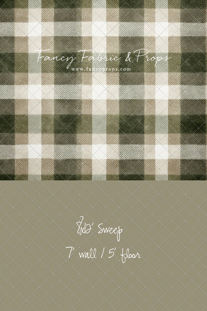 Frosted Pine Plaid - With Sweep Option