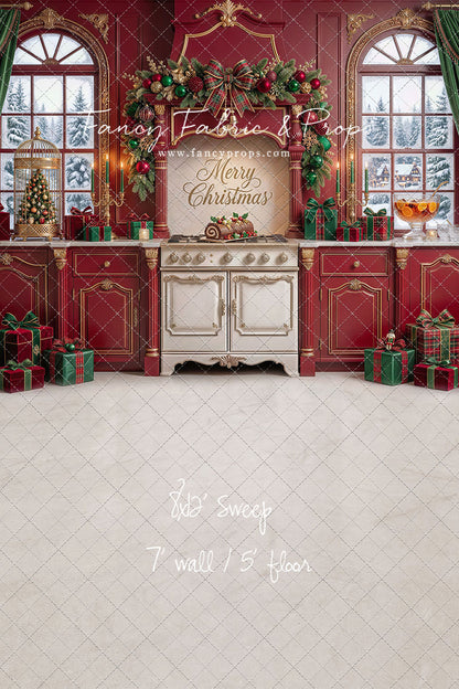 Gilded Cranberry Kitchen - With Sweep Option