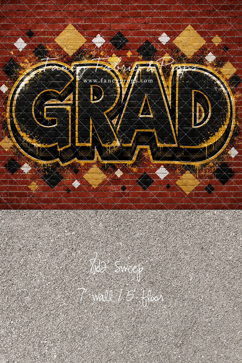 Gold & Black Grad - With Sweep Option