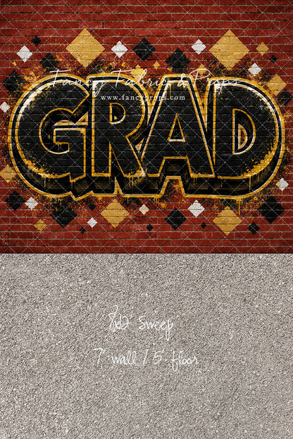 Gold & Black Grad - With Sweep Option