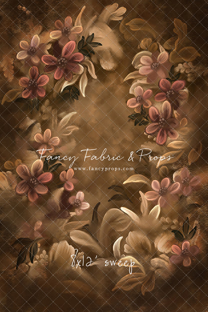 Golden Floral Tapestry - Sweep Sizes Only
