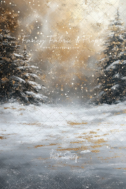 Golden Snowy Wonderland - With Sweep Option