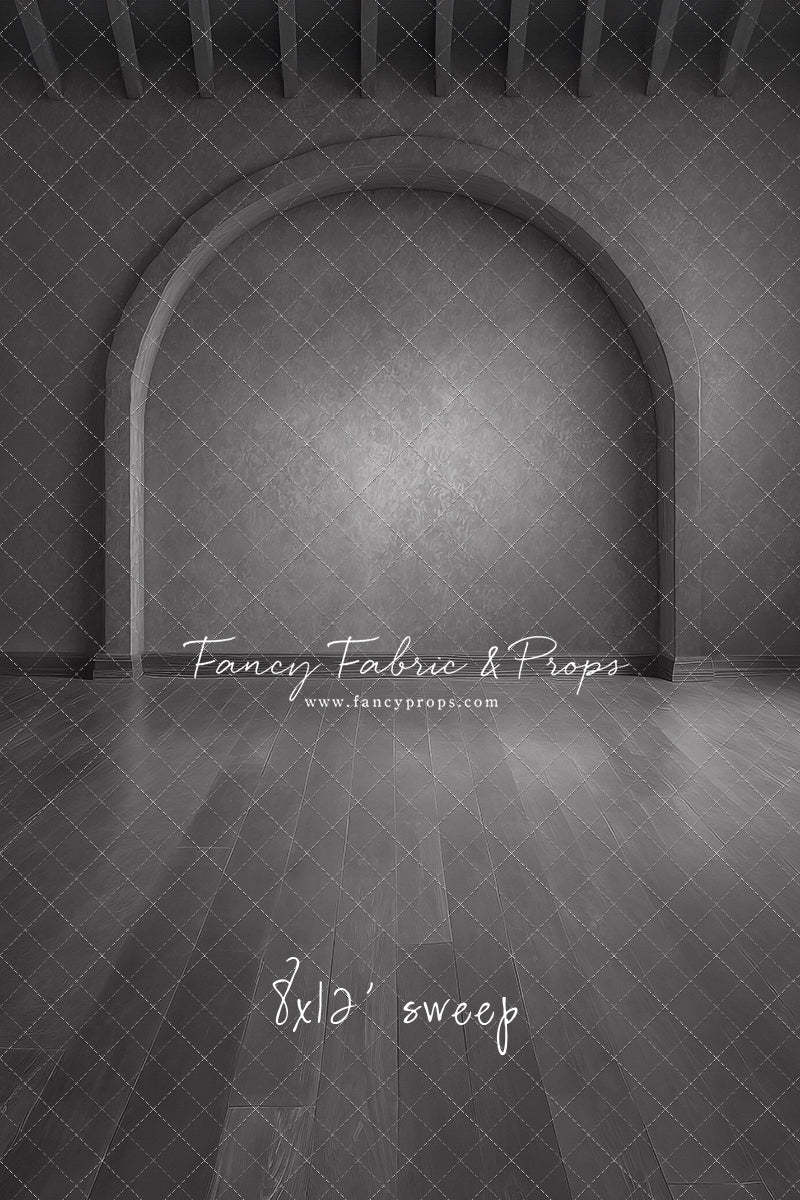 Gothic Gray Archway - Wood Floor - With Sweep Option